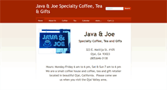 Desktop Screenshot of javajoeojai.com