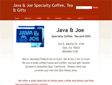 Tablet Screenshot of javajoeojai.com